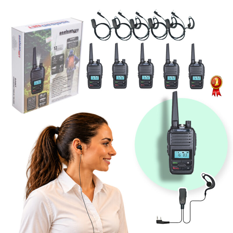 Aselsan A446T Pmr Telsiz ( 5'Lİ SET)
