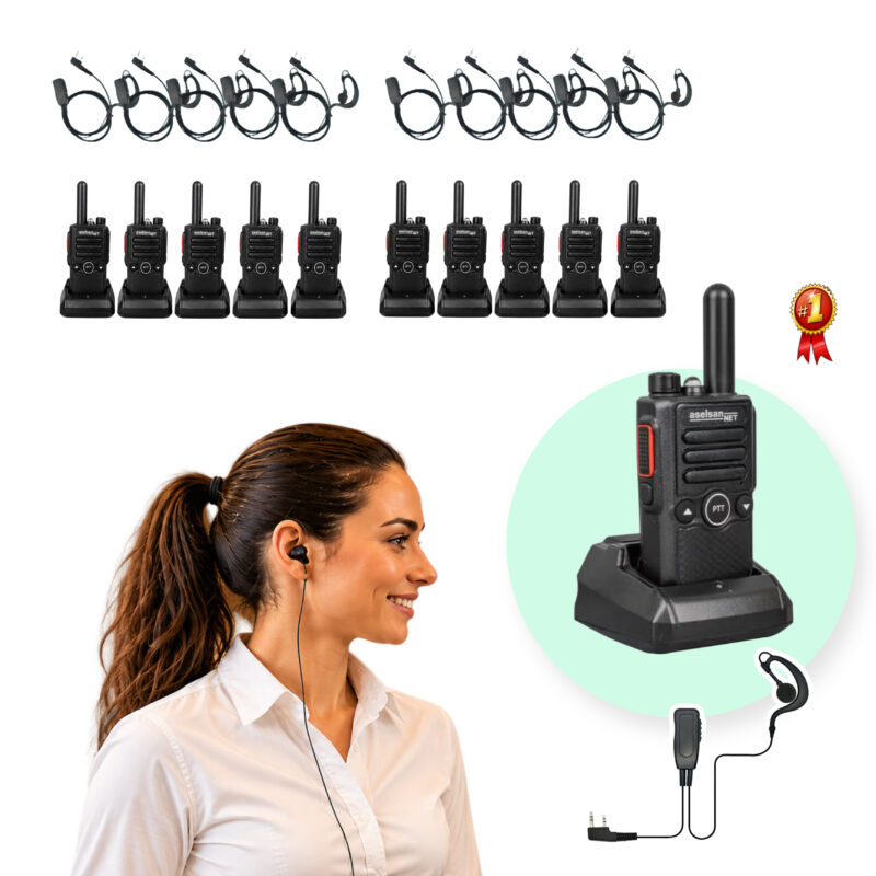 Aselsan A446C1 PMR EL TELSİZİ (10'lu SET)
